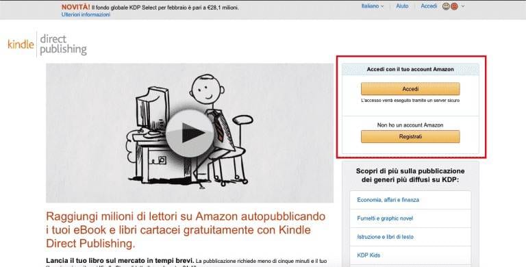 Come pubblicare un ebook sul kindle store