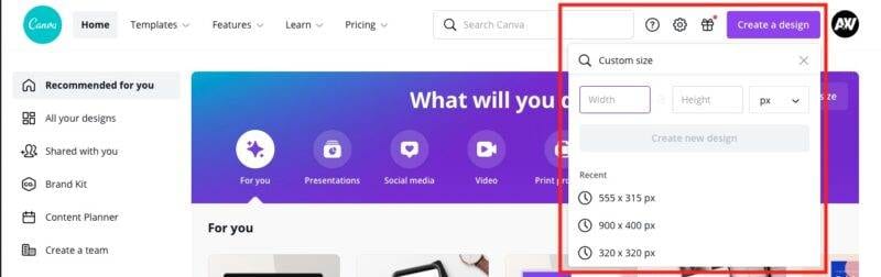 Creare immagini per il blog con Canva