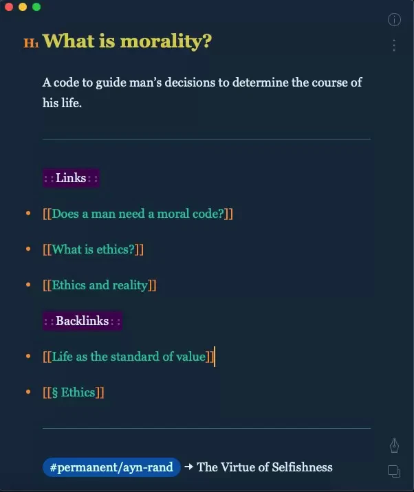 Zettelkasten nota permamente