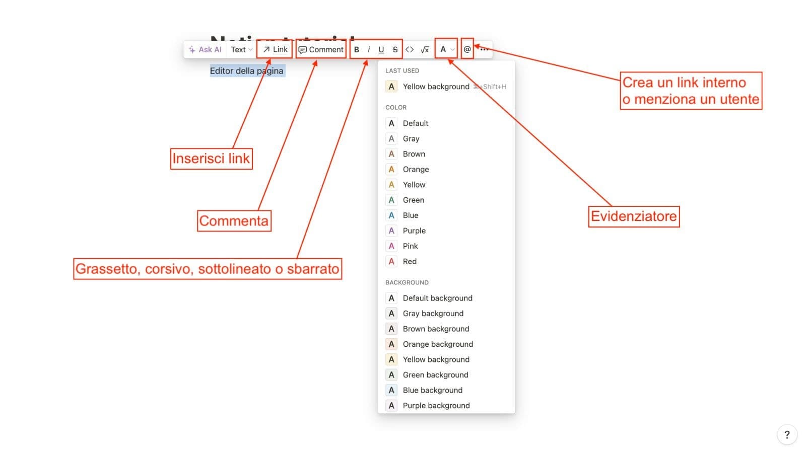 Notion editor